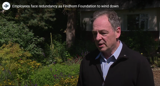 STV News - Findhorn Foundation announcement 2023