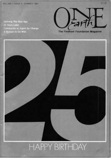 One Earth Vol 7 Issue 4 1987 cover