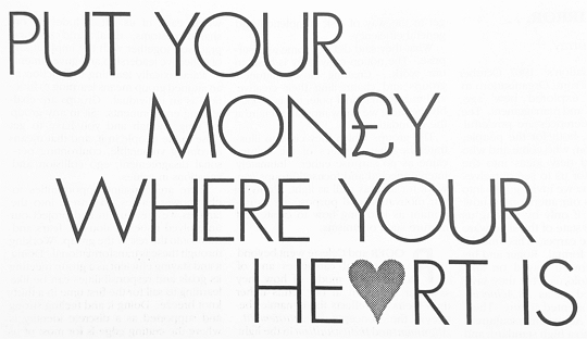 One Earth 8-1 Put your money where your heart is