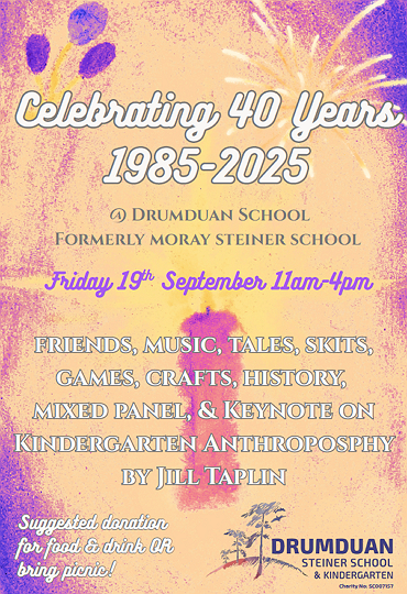 Drumduan 40 years poster