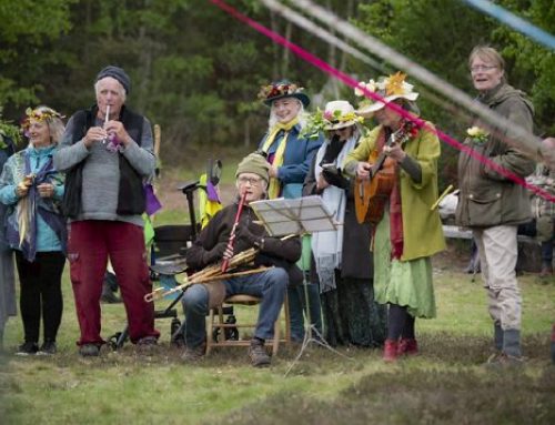 Maypole Raising Ecovillage Findhorn Beltane 2026